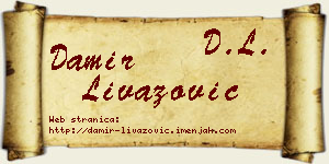 Damir Livazović vizit kartica